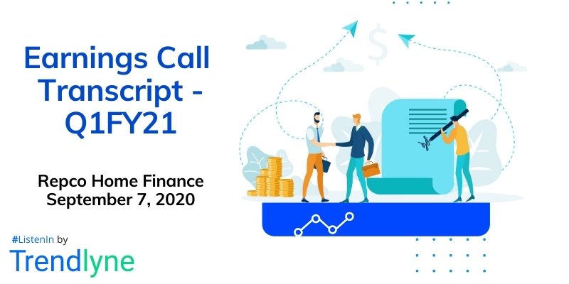 Earnings Call Transcript - Q1FY21 for Repco Home Finance