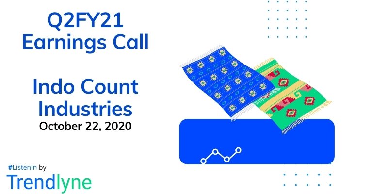 Earnings Call Transcript - Q2FY21 for Indo Count Industries