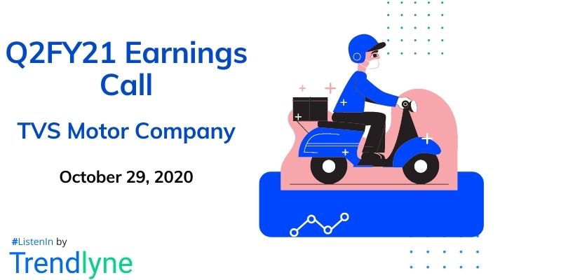 Earnings Call for Q2FY21 of TVS Motor Company Ltd.