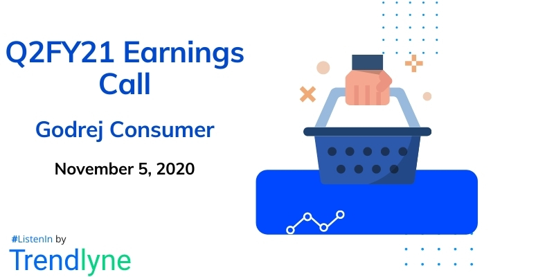 Earnings Call for Q2FY21 of Godrej Consumer Products