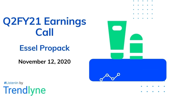 Earnings Call for Q2FY21 of EPL Ltd.