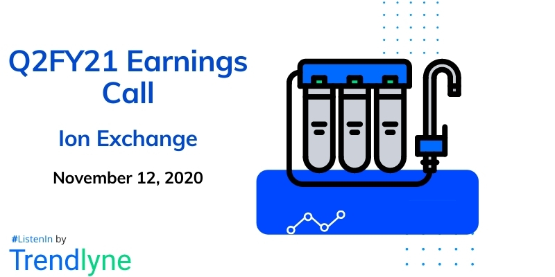 Earnings Call for Q2FY21 of Ion Exchange (India) Ltd.