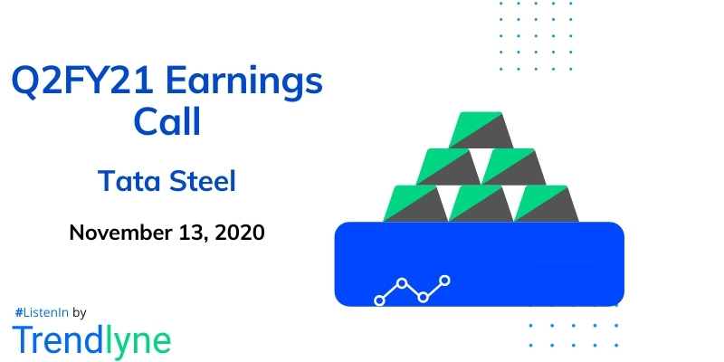 Earnings Call for Q2FY21 of Tata Steel