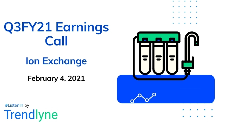 Earnings Call for Q3FY21 of Ion Exchange (India) Ltd.