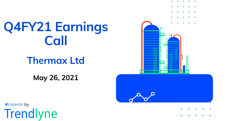 Earnings Call for Q4FY21 of Thermax Ltd
