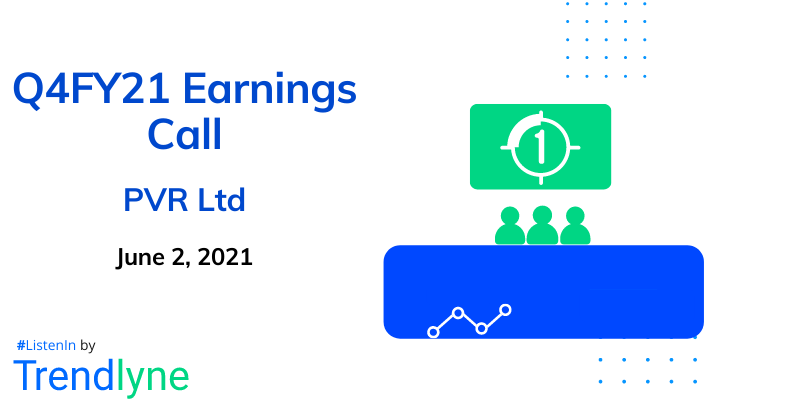 Earnings Call for Q4FY21 of PVR Ltd.