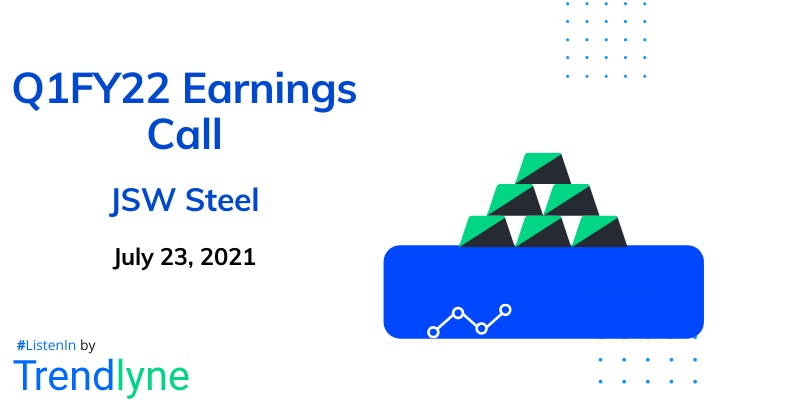 Earnings Call for Q1FY22 of JSW Steel