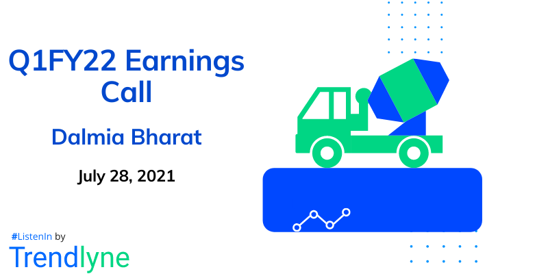 Earnings Call for Q1FY22 of Dalmia Bharat
