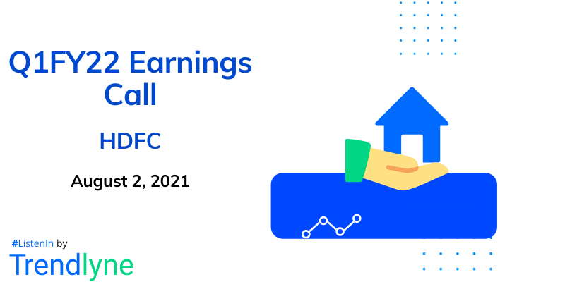 Earnings Call for Q1FY22 for Housing Development Finance Corporation (HDFC)
