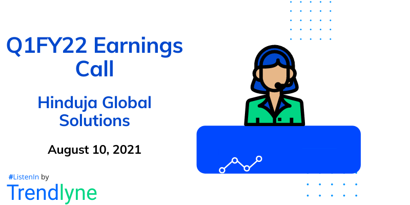 Earnings Call for Q1FY22 of Hinduja Global Solutions