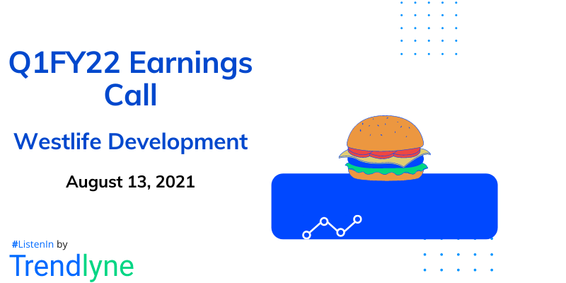 Earnings Call for Q1FY22 of Westlife Development