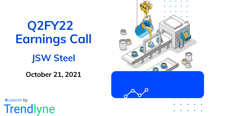 Earnings Call for Q2FY22 of JSW Steel