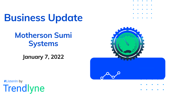 Business Update: Motherson Sumi Systems Ltd.