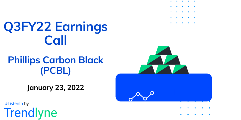 Earnings Call for Q3FY22 of PCBL