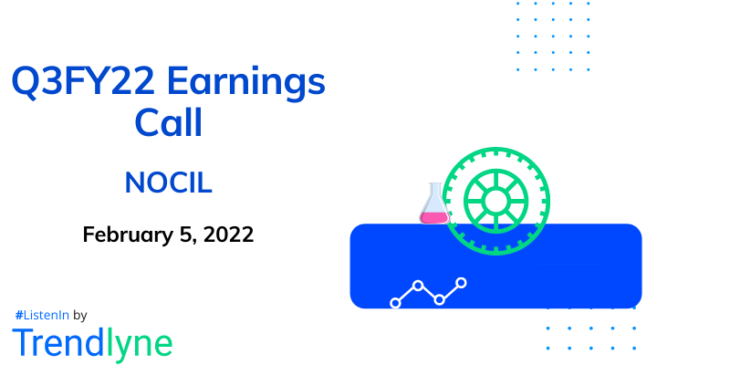 Earnings Call for Q3FY22 of NOCIL