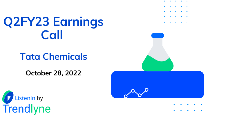 Results Earnings Call for Q2FY23 of Tata Chemicals