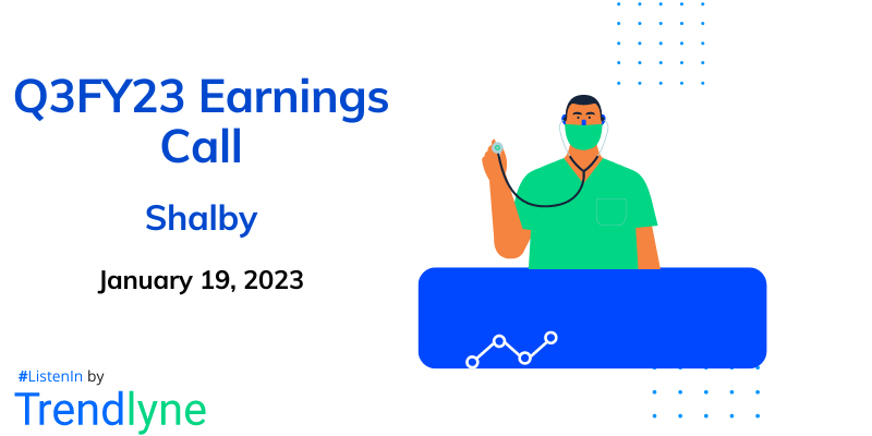 Results Earnings Call for Q3FY23 of Shalby 
