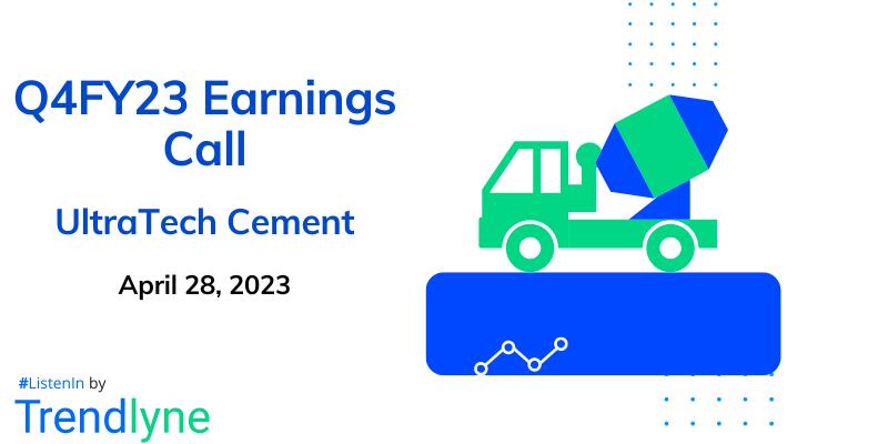 UltraTech Cement Results Earnings Call for Q4FY23