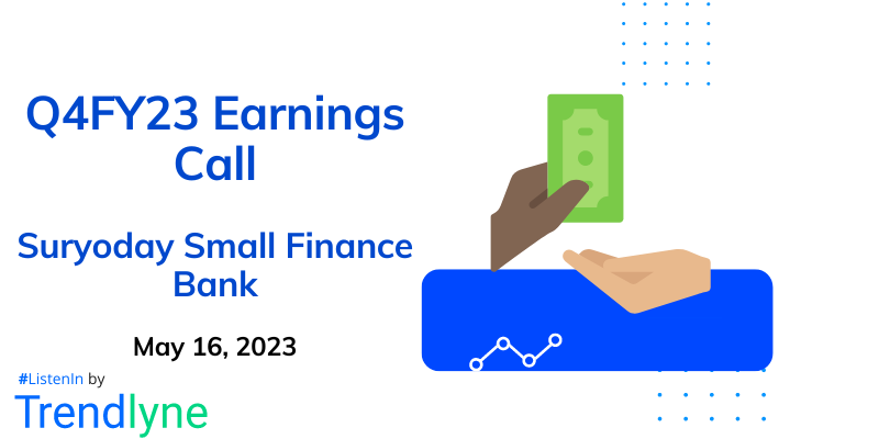 Suryoday Small Finance Bank Results Earnings Call for Q4FY23