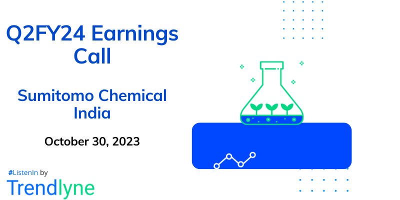 Sumitomo Chemical India Results Earnings Call for Q2FY24