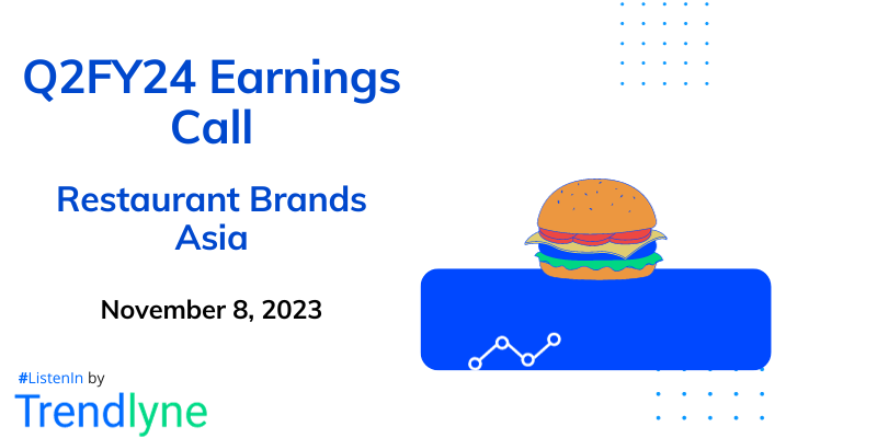 Restaurant Brands Asia Results Earnings Call for Q2FY24