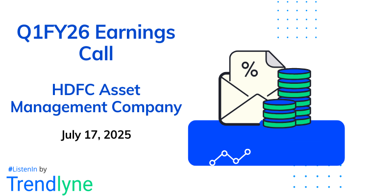 HDFC Asset Management Company Results Earnings Call for Q1FY26