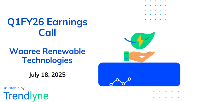 Waaree Renewable Technologies Results Earnings Call for Q1FY26