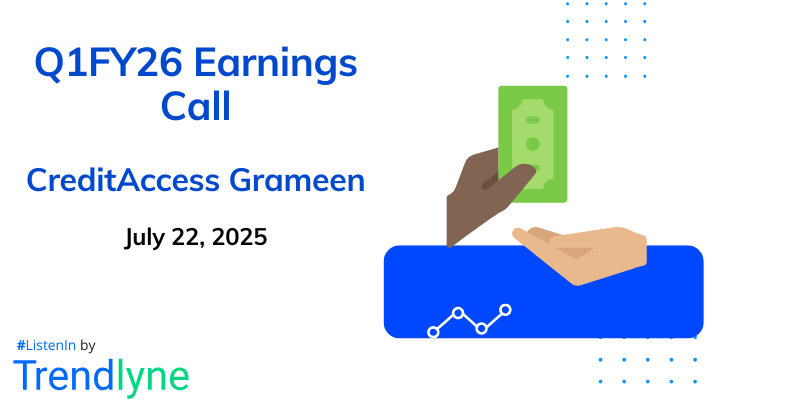CreditAccess Grameen Results Earnings Call for Q1FY26