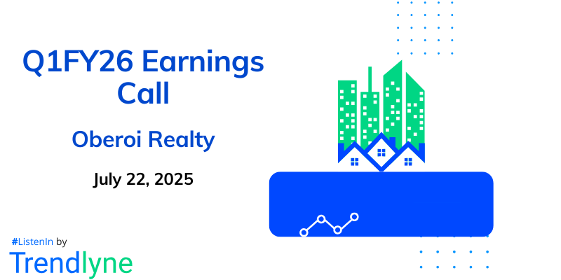 Oberoi Realty Results Earnings Call for Q1FY26