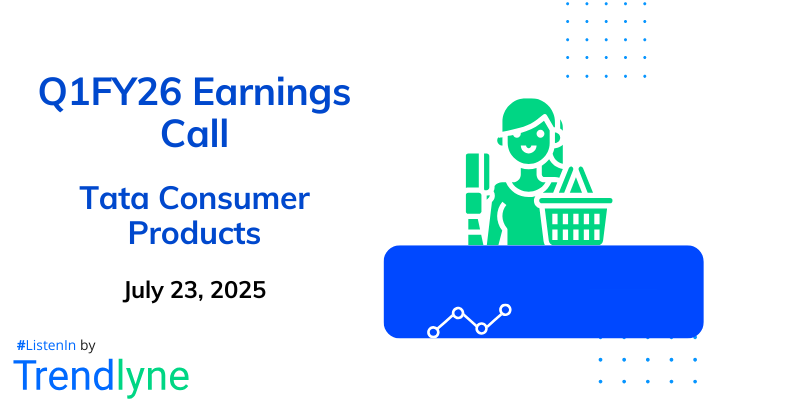 Tata Consumer Products Results Earnings Call for Q1FY26