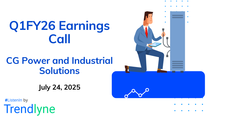 CG Power and Industrial Solutions Results Earnings Call for Q1FY26
