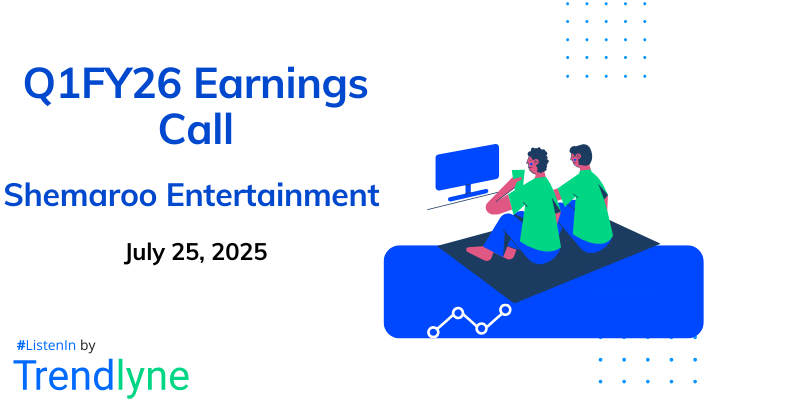 Shemaroo Entertainment Results Earnings Call for Q1FY26