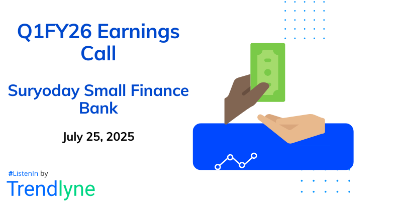 Suryoday Small Finance Bank Results Earnings Call for Q1FY26