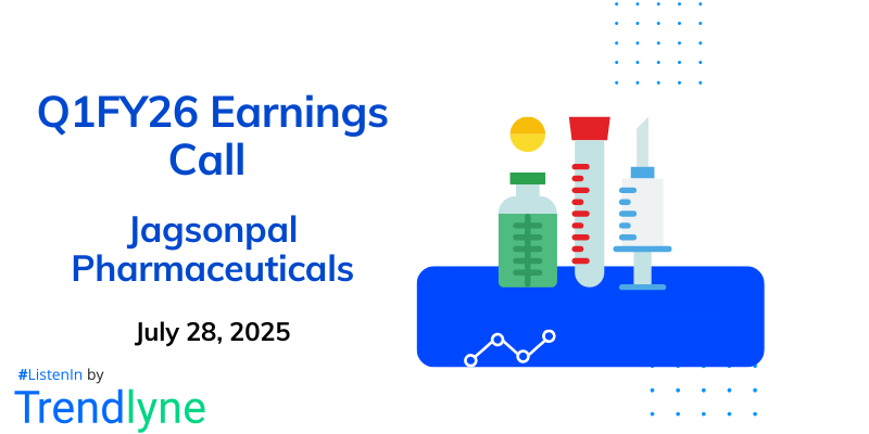 Jagsonpal Pharmaceuticals Results Earnings Call for Q1FY26