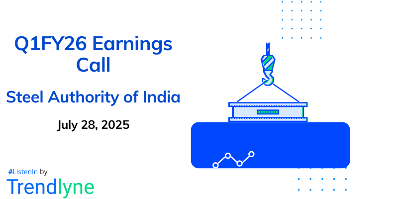 Steel Authority of India (SAIL) Results Earnings Call for Q1FY26