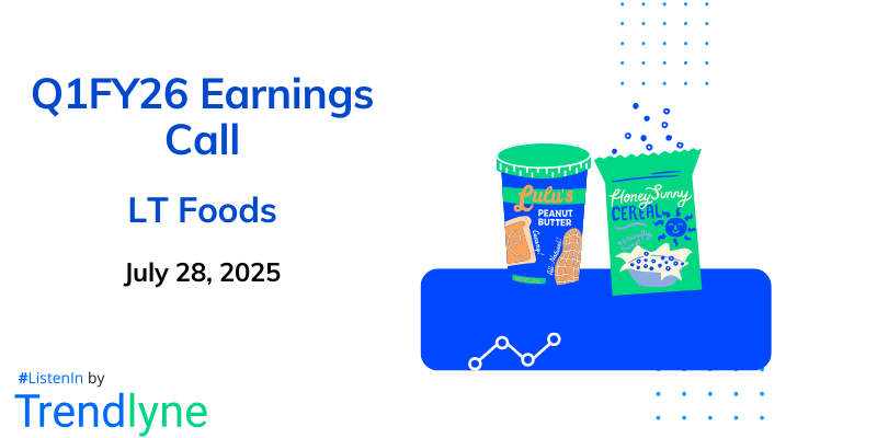 LT Foods Results Earnings Call for Q1FY26