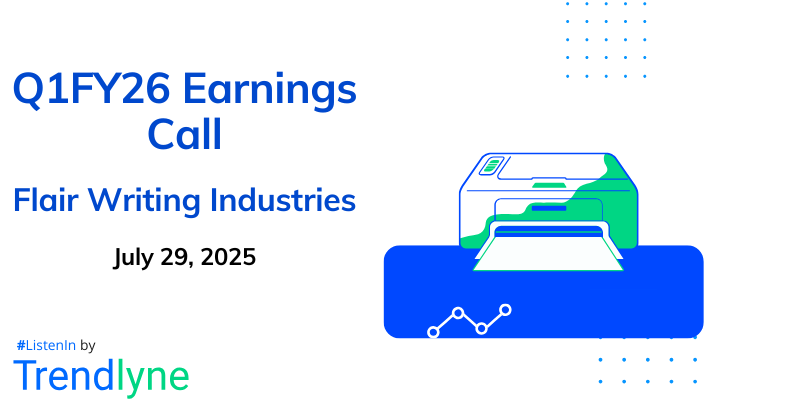 Flair Writing Industries Results Earnings Call for Q1FY26