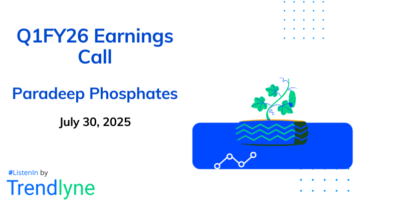 Paradeep Phosphates Results Earnings Call for Q1FY26