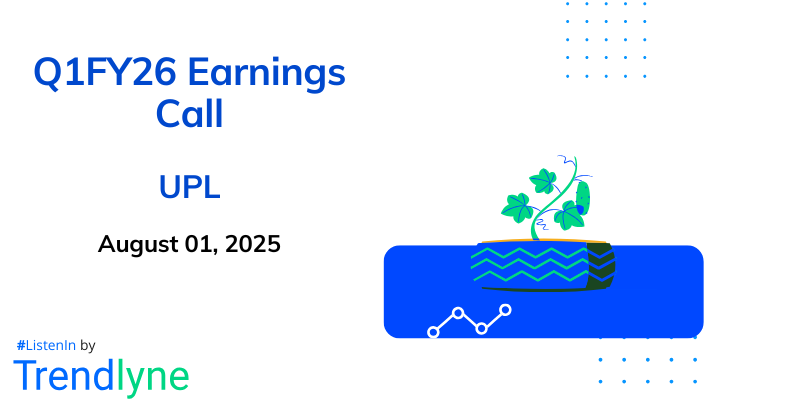 UPL Ltd. Results Earnings Call for Q1FY26