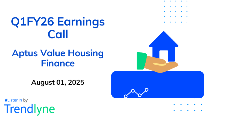Aptus Value Housing Finance India Results Earnings Call for Q1FY26