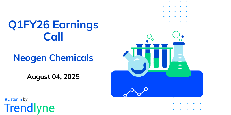 Neogen Chemicals Results Earnings Call for Q1FY26