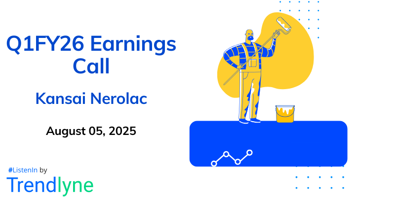 Kansai Nerolac Paints Results Earnings Call for Q1FY26