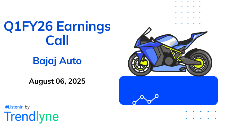 Bajaj Auto Results Earnings Call for Q1FY26