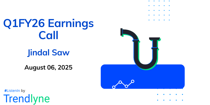 Jindal Saw Results Earnings Call for Q1FY26