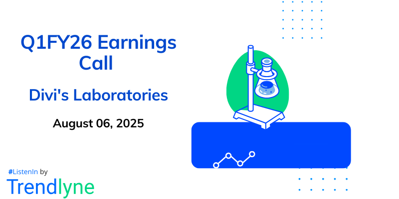 Divi's Laboratories Results Earnings Call for Q1FY26