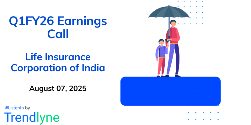 Life Insurance Corporation of India Results Earnings Call for Q1FY26