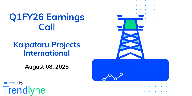 Kalpataru Projects International Results Earnings Call for Q1FY26