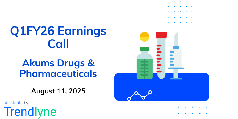 Akums Drugs & Pharmaceuticals Results Earnings Call for Q1FY26