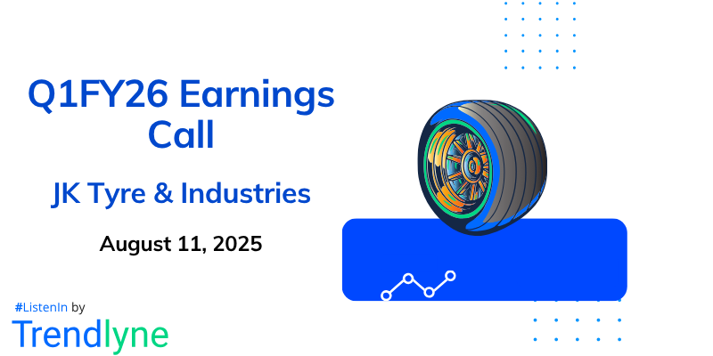 JK Tyre & Industries Results Earnings Call for Q1FY26