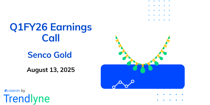 Senco Gold Results Earnings Call for Q1FY26